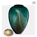 Elegant Leaf Green & Bru Gold, Large/Adult