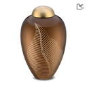 Elegant Leaf Bronze & Bru Gold, Large/Adult