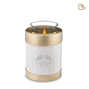 Pearl White & Bru Gold, Tealight