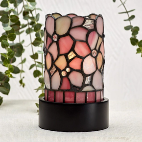 Pink Floral Lamp LED Keepsake