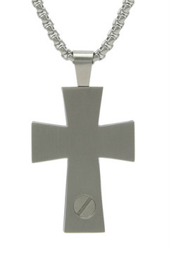 Cross Necklace, Stainless Steel