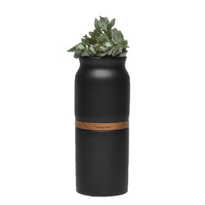 Black Vega Vase Urn, Medium