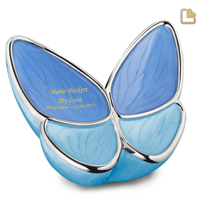 Blue Butterfly Wings, Large/Adult
