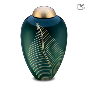 Elegant Leaf Green & Bru Gold, Large/Adult