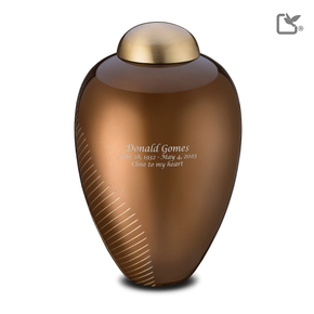 Elegant Leaf Bronze & Bru Gold, Large/Adult