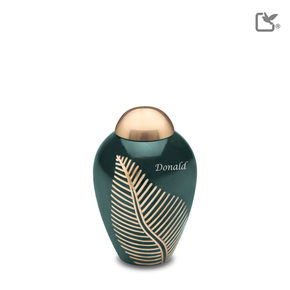 Elegant Leaf Green & Bru Gold, Keepsake