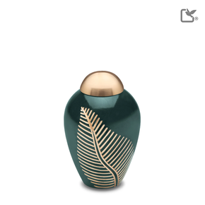 Elegant Leaf Green & Bru Gold, Keepsake