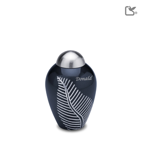 Elegant Leaf Midnight & Bru Pewter, Keepsake
