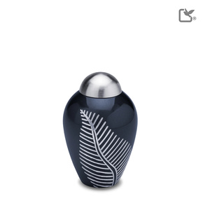 Elegant Leaf Midnight & Bru Pewter, Keepsake