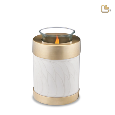 Pearl White & Bru Gold, Tealight