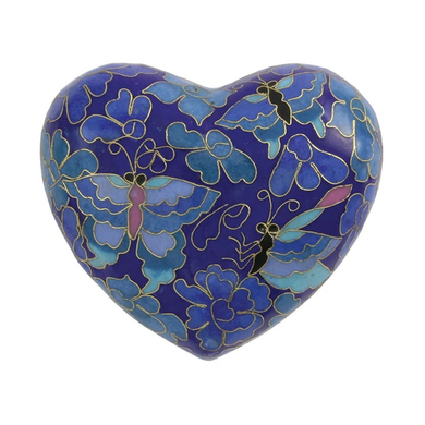 Etienne Butterfly Cloisonné, Heart Keepsake