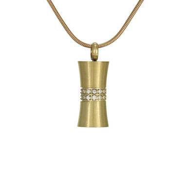 Hourglass Necklace, 14K Gold Plated