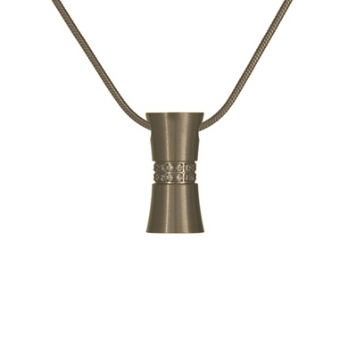 Hourglass Necklace, Stainless Steel