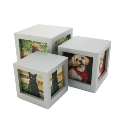 Silver Photo Cube, Petite