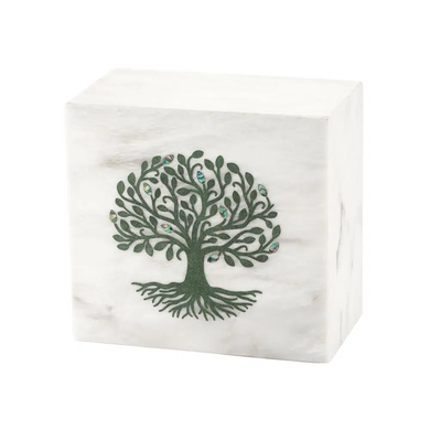 Monumental Memorials Tree of Life Green White, Large/Adult
