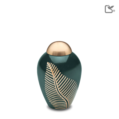 Elegant Leaf Green & Bru Gold, Keepsake