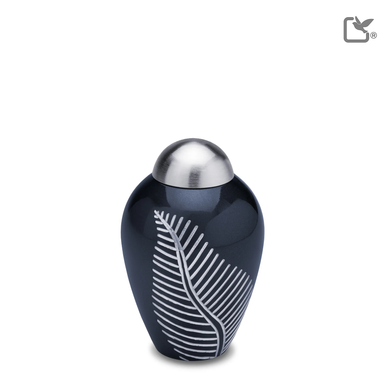 Elegant Leaf Midnight & Bru Pewter, Keepsake