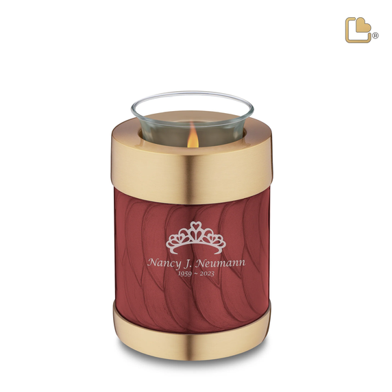 Pearl Crimson & Bru Gold, Tealight