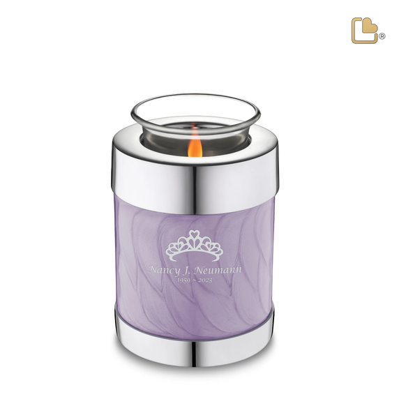 Pearl Lavender & Pol Silver, Tealight