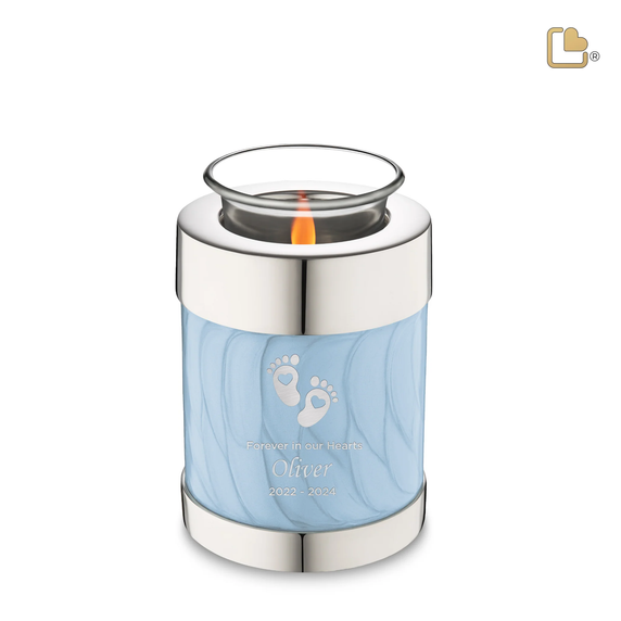 Pearl Blue & Pol Silver, Tealight