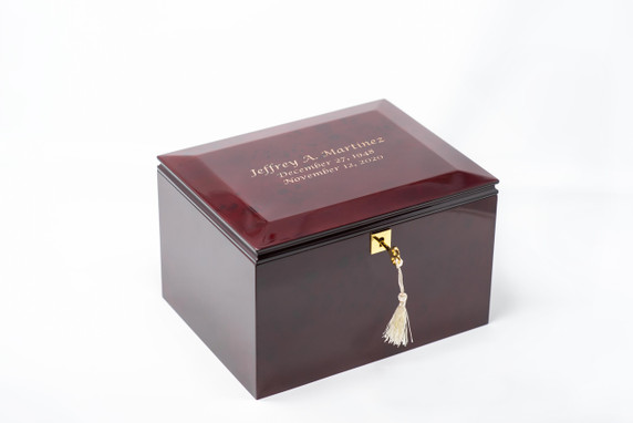 Burlwood Memory Box, Large/Adult