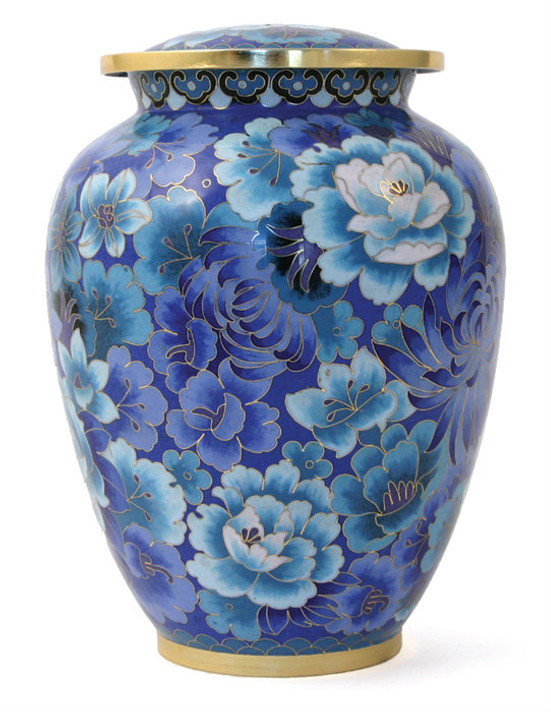 Elite Floral Blue Cloisonné, Large/Adult