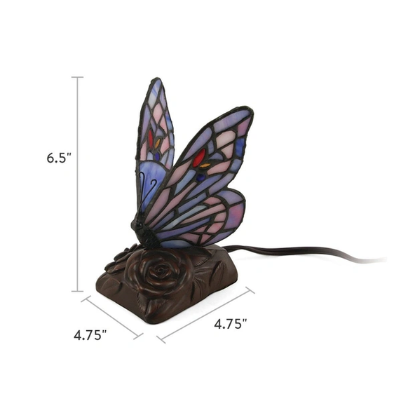 Purple Butterfly Lamp Keepsake