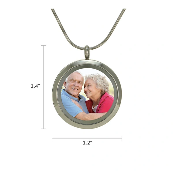 Companion Photo Necklace, Stainless Steel