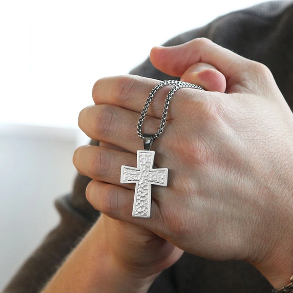 Cross Necklace, Stainless Steel