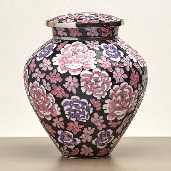 Filigree Floral Pink Cloisonné, Large/Adult