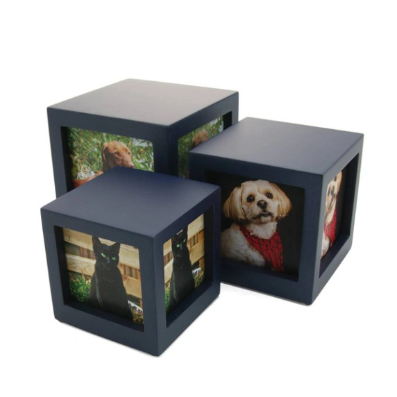 Navy Photo Cube, Petite