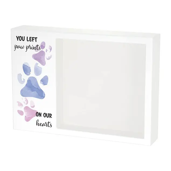 Shadowbox, Paw Prints Purple