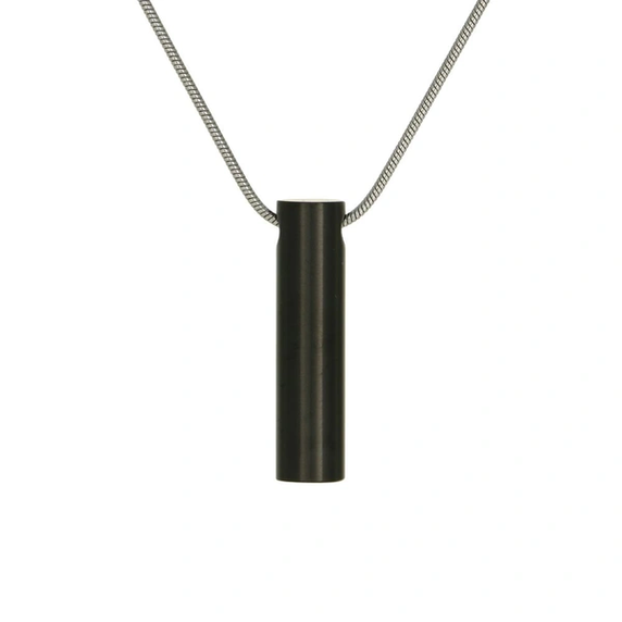 Cylinder Necklace, Black/Onyx