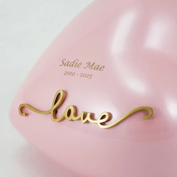 Adoring Heart Pearl Pink, Extra Small