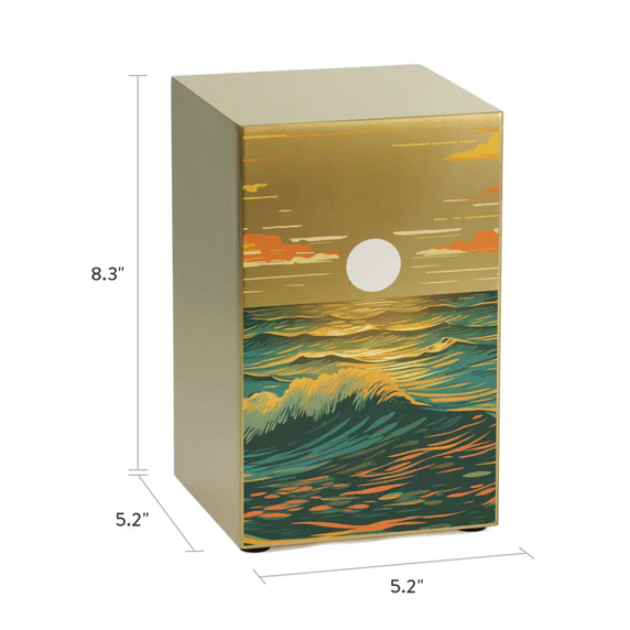 Life Canvas Ocean Landscape Bronze, Large/Adult