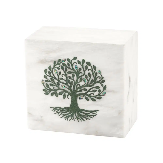 Monumental Memorials Tree of Life Green White, Large/Adult