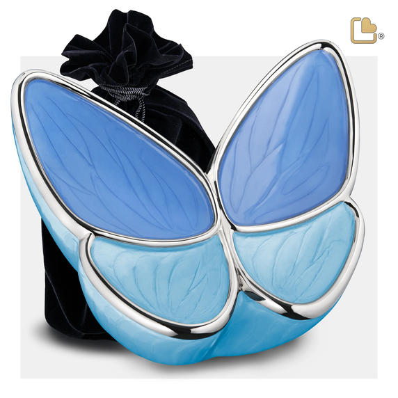 Blue Butterfly Wings, Large/Adult