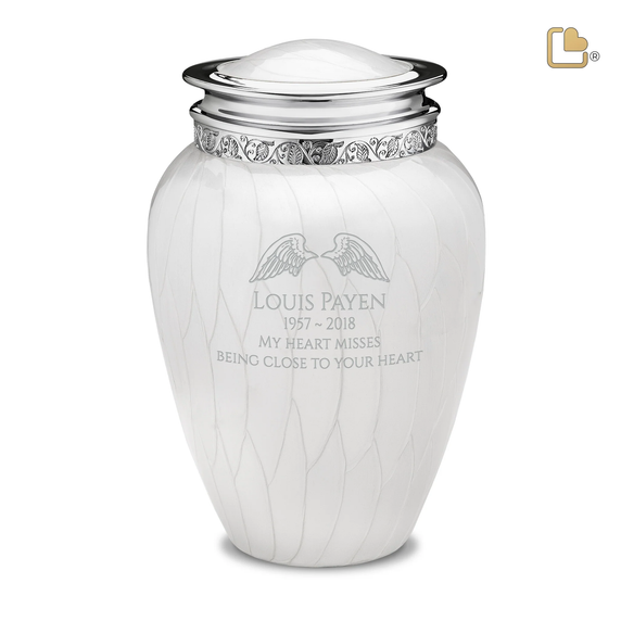 Pearl White and Silver Blessing, Large/Adult