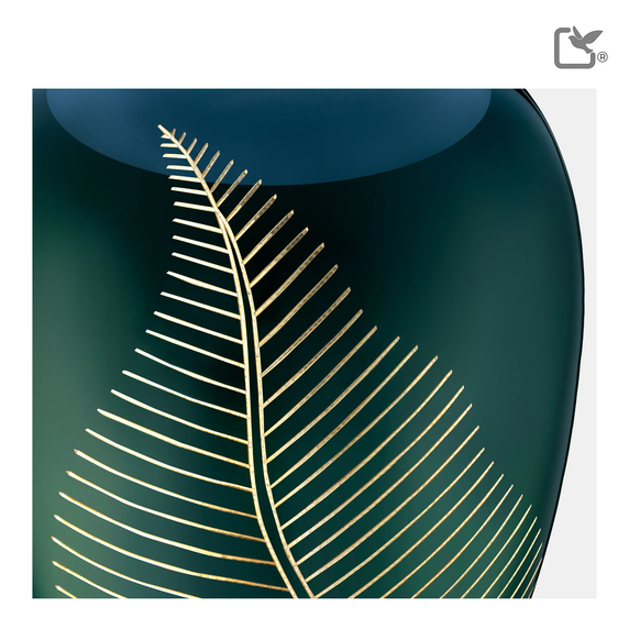 Elegant Leaf Green & Bru Gold, Large/Adult