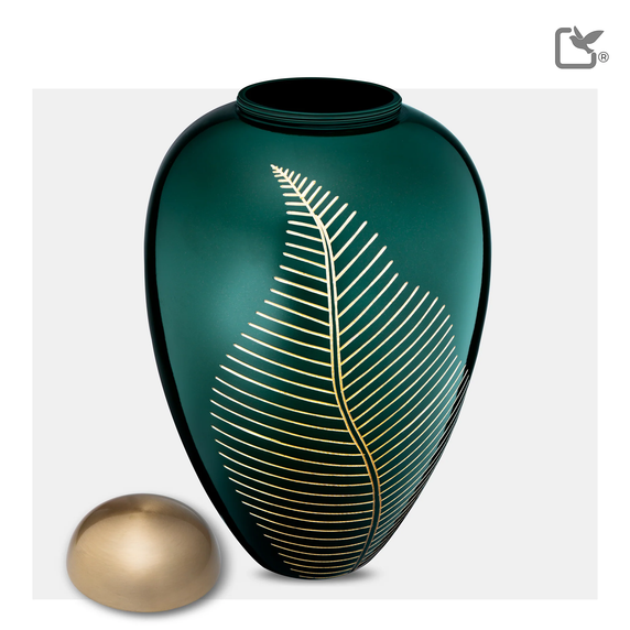 Elegant Leaf Green & Bru Gold, Large/Adult