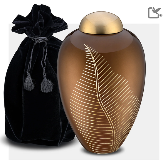 Elegant Leaf Bronze & Bru Gold, Large/Adult