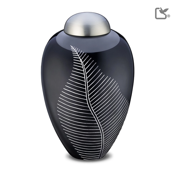 Elegant Leaf Midnight & Bru Pewter, Large/Adult
