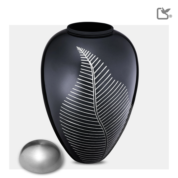 Elegant Leaf Midnight & Bru Pewter, Large/Adult