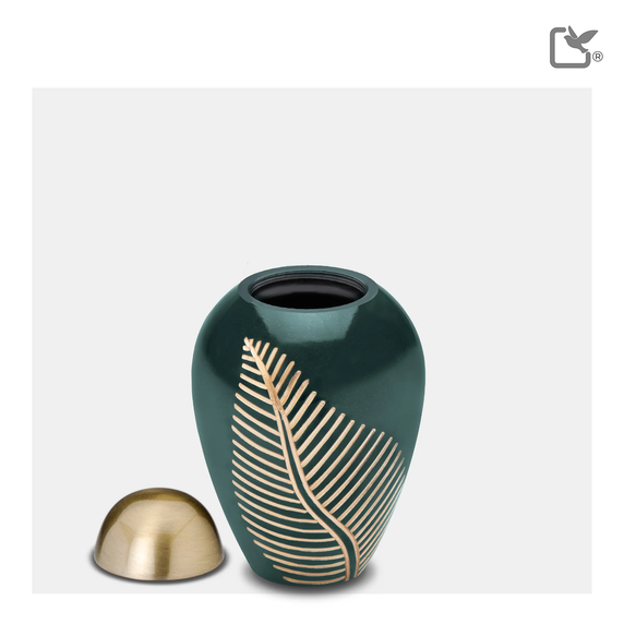 Elegant Leaf Green & Bru Gold, Keepsake