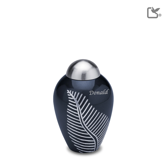 Elegant Leaf Midnight & Bru Pewter, Keepsake