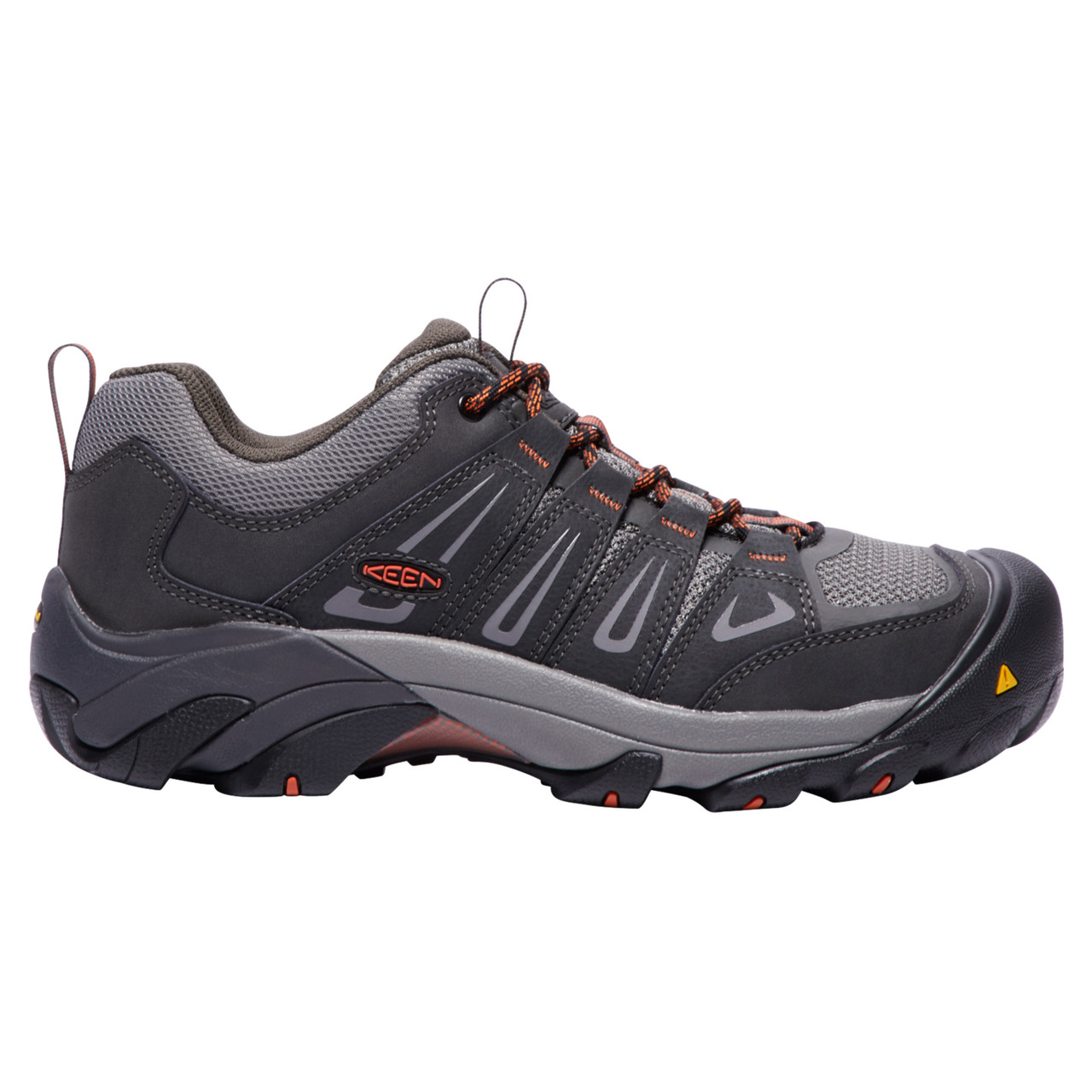Keen 1018654 Boulder Men’s Gray Leather Steel Toe Work Hiking Shoes Size 9.5 KEEN Utility Braddock #1011244 Men main image 3