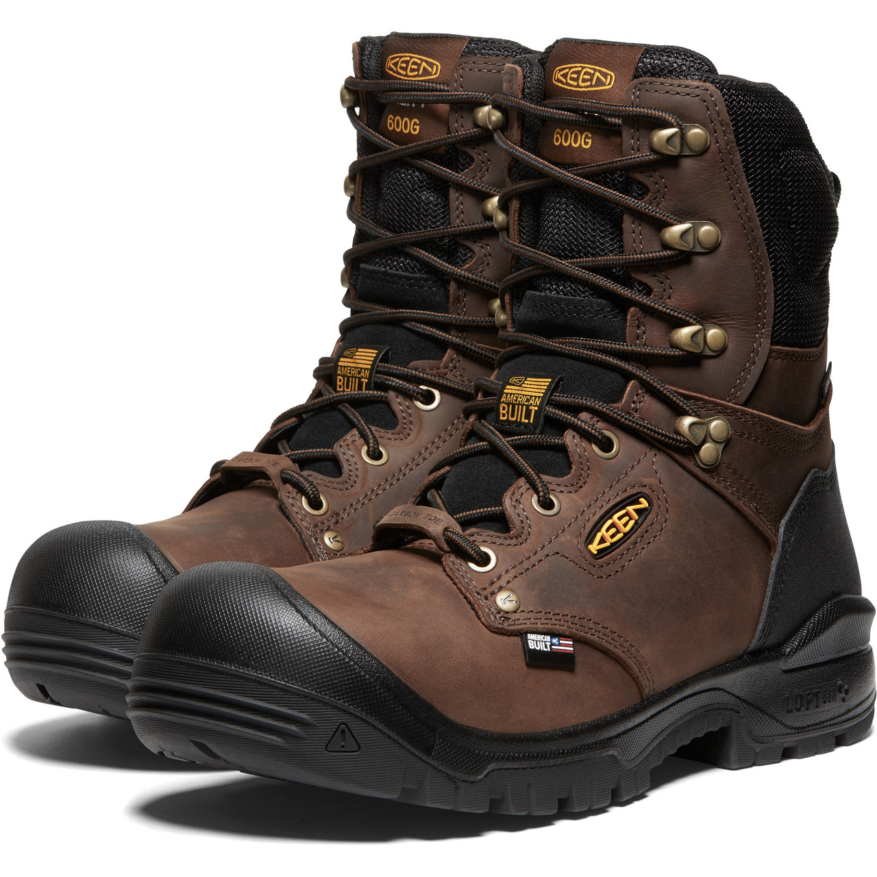 Keen | Utility Independence brown leather steel toe work boots | MENS 11 Keen Men main image 3