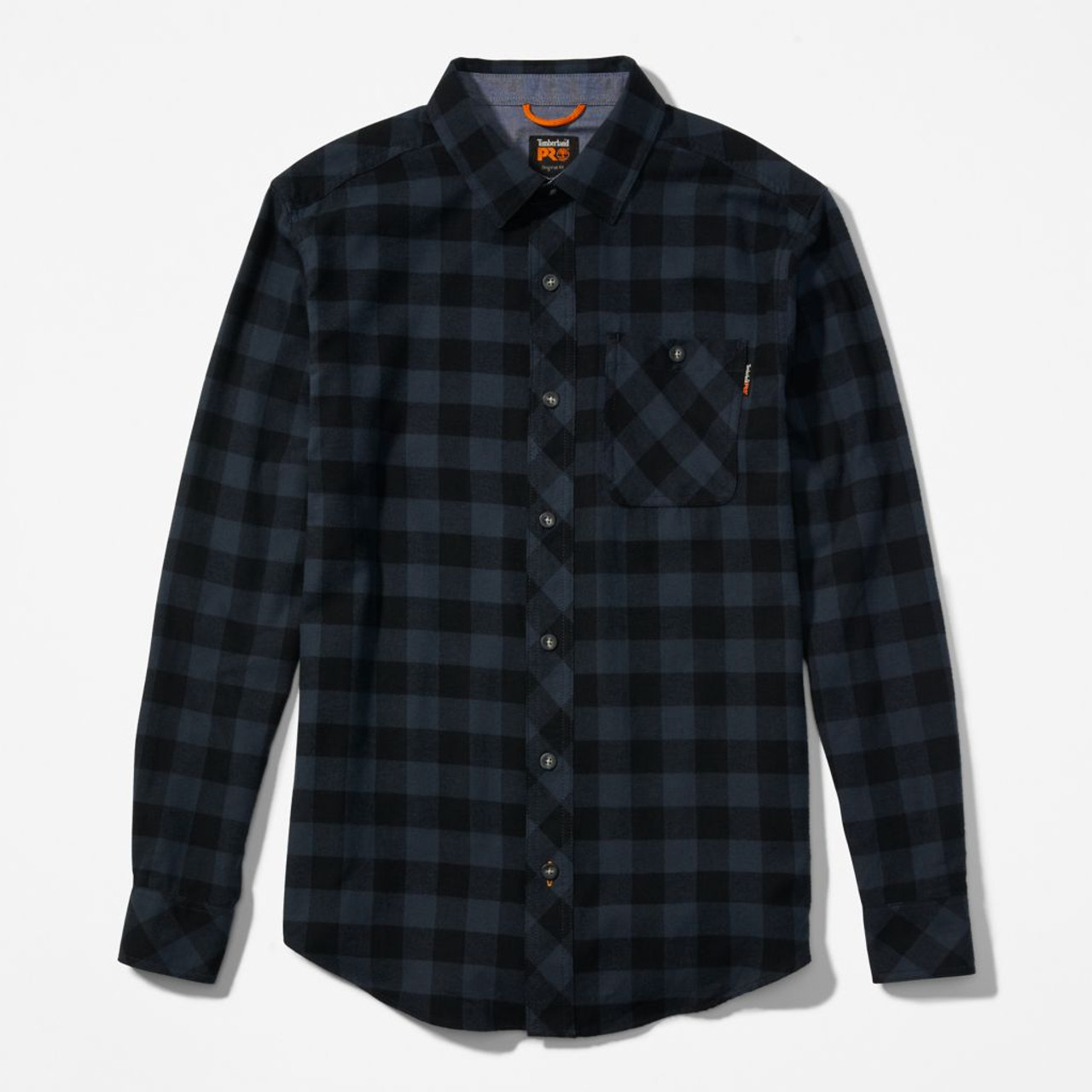 Stencil Flannel Check Shirt - Orange/Black  Checked flannel shirt, White  c, Check shirt