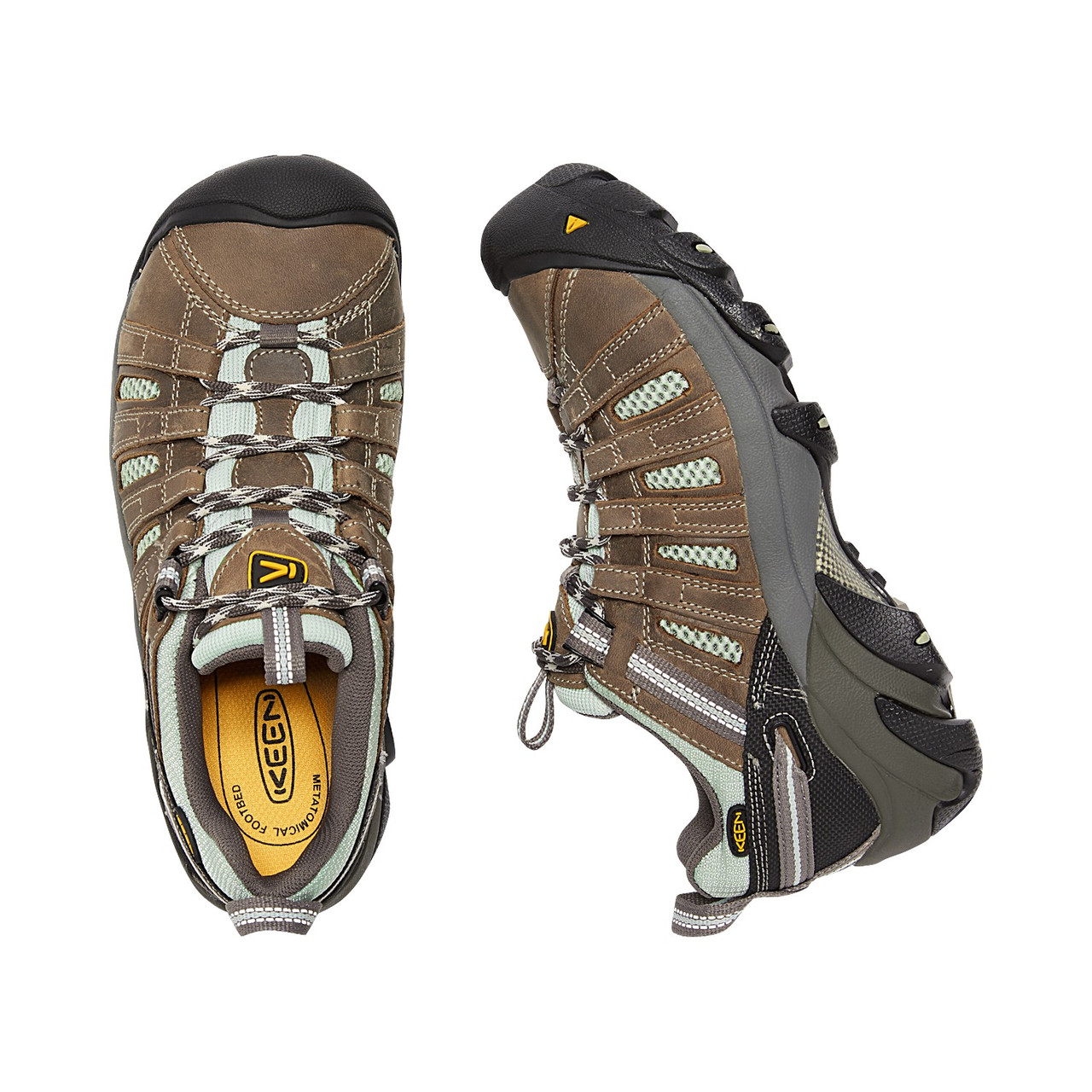 KEEN UTILITY FLINT #1008823 WOMEN\'S LOW STEEL SAFETY TOE HIKER SIZE 6.5 TAN KEEN Utility Flint #1008823 Women main image 2
