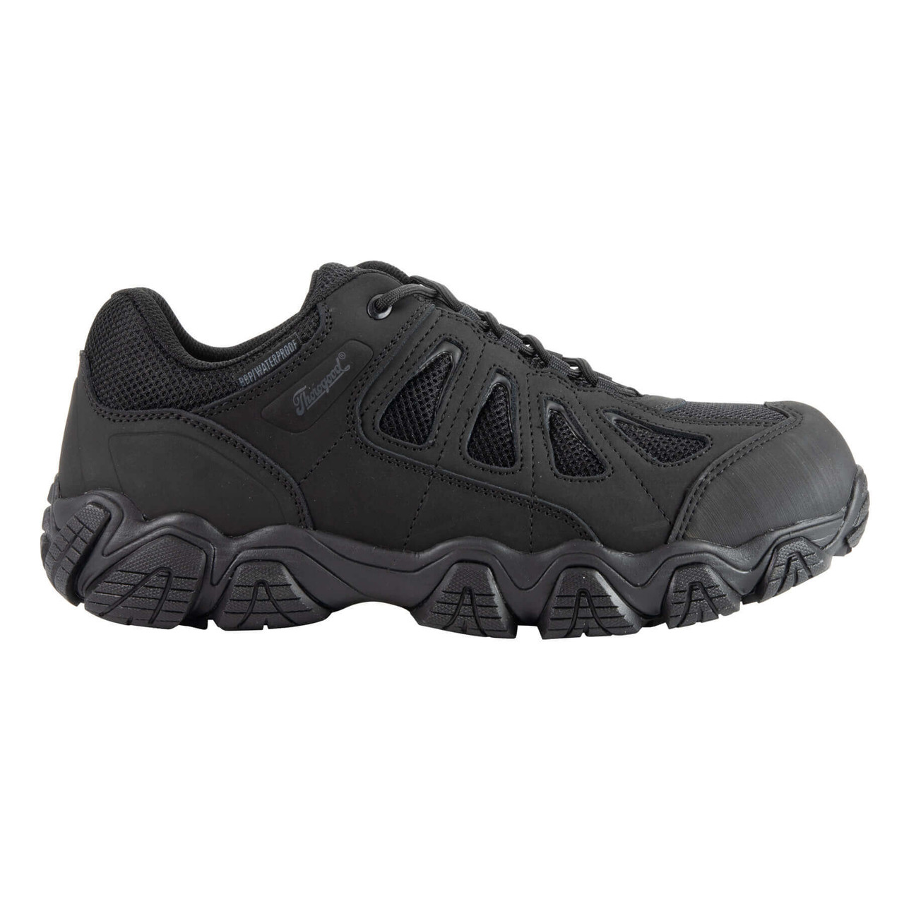 NEW THOROGOOD men\'s low athletic safety shoes in black Amazon.com: Thorogood Crosstrex Waterproof Athletic Work  main image 2